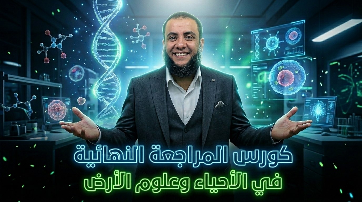 كورس المراجعة النهائية في الأحياء وعلوم الأرض 2026 | الصف الثالث الثانوي (عام )